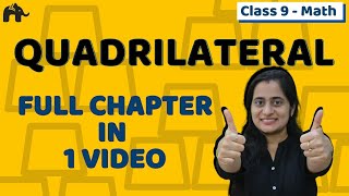 Quadrilaterals Class 9 One Shot  NCERT Chapter 8  CBSE [upl. by Kassie946]