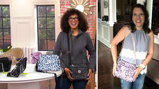 baggallini Cali Nylon RFID Crossbody w Front Wallet Pocket on QVC [upl. by Adnarom]