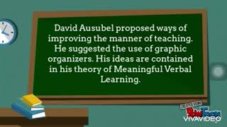 Ausubel’s Meaningful Verbal LearningSubsumption Theory This is for school project purposes only [upl. by Arretak]