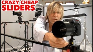 Crazy Cheap Camera Slider DIY Ideas wacky but they WORK [upl. by Bounds881]