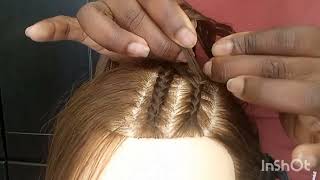 Como hacer trenzas africanas  trenzas de raíz pasos a paso  trenzas para niñas [upl. by Nagaet]