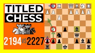 Italian Game Two Knights Defense Ulvestad Variation  Classical  Titled Chess [upl. by Nady]