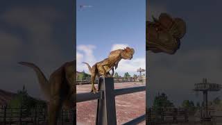 Dilophosaurus is good at climbing fences  Jurassic World Evolution 2 Dominion Malta [upl. by Stannfield119]