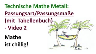 Passungsart mit Tabellenbuch bestimmen u Passungsmaße berechnen Video 2 der Reihe zu Passungen [upl. by Akienat644]