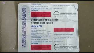 Vibite M 500 Tablet  Vildagliptin and Metformin Hydrochloride Tablets uses  Vibite M 500mg Tablet [upl. by Atinar]