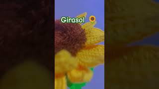 Girasol tejido a crochet crochet big sunflower crochet tejidoaganchillo knitting crocherflower [upl. by Attenahs]