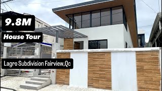 House Tour Brand New Home 200sqm In Lagro Subdivision Regalado Avenue Quezon City [upl. by Asiuqram]