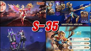 Upcoming S35 Skins  S35 First Purchase Skin  Johnson Legend  Hanzo Revamp  January Starlight [upl. by Sheilah]