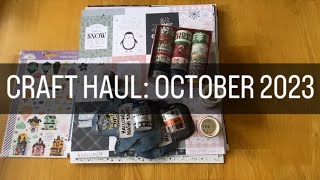 CRAFT HAUL October 2023 [upl. by Laurette755]