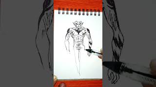 Fast drawing Stickman  Yusuke Demon Form from YuYu Hakusho Anime Version drawing art yuyuhakusho [upl. by Nylsirk]