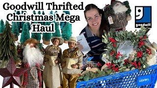 Goodwill Thrifted Christmas Mega Haul [upl. by Treble889]