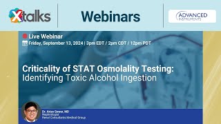 Criticality of STAT Osmolality Testing Identifying Toxic Alcohol Ingestion [upl. by Brietta]