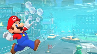 FLOODED Super Mario Odyssey is CRAZY FULL GAME [upl. by Alyl]