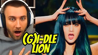 THEY KEEP GETTING BETTER AND BETTER GIDLE  LION  REACTION [upl. by Norse498]