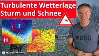 Turbulente Vorweihnachtstage  Sturm und Schnee [upl. by Jennine]