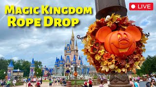 🔴LIVE🔴Magic Kingdom Rope Drop Rides Shows amp Halloween Decor  Walt Disney World Live Stream in 4K [upl. by Acenes]