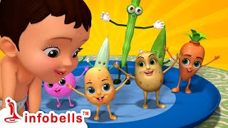 ಚಿಟ್ಟಿಯ ತರಕಾರಿ ಆಟ  Chitti Eats Vegetables  Kannada Rhymes for Children  Infobells [upl. by Annissa]