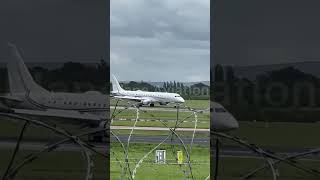 Embraer Lineage 1000 Smoothest Landing Into Manchester EGCC [upl. by Euqcaj]