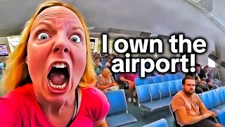 When Airport Karens Get Taught a Lesson by Cops [upl. by Trevor]