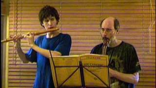 Telemann Canonic sonata 1 on Baroque flute and Tenor Recorder [upl. by Aral]