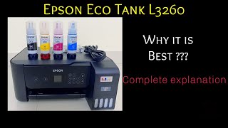 Epson ecotank L3260 printer review  Complete guide  Ink installation  Best printer 2024 [upl. by Aceissej]