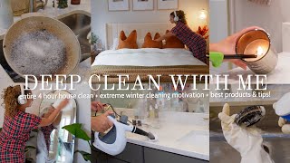 DEEP CLEAN WITH ME entire house clean  extreme winter cleaning motivation  best products amp tips [upl. by Farman]