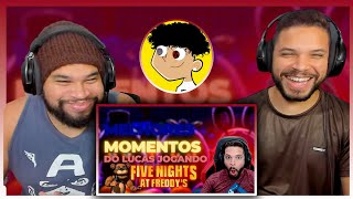 MELHORES MOMENTOS DO LUCAS JOGANDO FNAF 1  Dourado Clips [upl. by Inek]