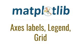 Matplotlib Tutorial 3  Axes labels Legend Grid [upl. by Zaneski787]