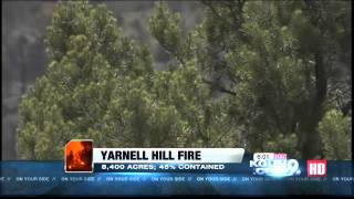 Moment of silence on the front lines as firefighters continue to battle Yarnell Hill Fire [upl. by Nacim]