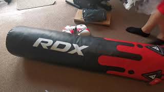 RDX Punch Bag Filled Free Standing Hanging Boxing Set Heavy MMA Punch Training [upl. by Letsou]