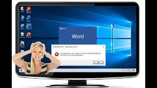 Fix Application Error Word Excel PPT  The Application was unable to start [upl. by Cosmo]