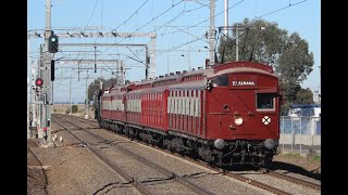 Steamrail Victorias Watergardens Surburban Shuttles between Watergardens And Sunbury [upl. by Helsell]