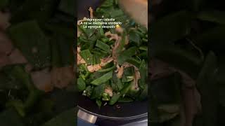 Rajas con crema  pollo 👩🏻‍🍳🍚🥘🍗 recetasfaciles receta shorts viralvideo comidasrapidas [upl. by Melvyn]