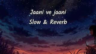 Jaani Ve Jaani  Slowed amp Reverbed  Jaani  Afsana khan 🎶💕 [upl. by Entsirhc]