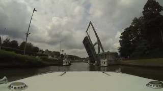 Le Boat Return Trip Nieuwpoort via Brugge Deinze amp Gent GoPro 2016 [upl. by Izabel]