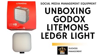 UNBOXING GODOX LITEMONS LED6R RGB LED VIDEO LIGHT  PARTS OVERVIEW AND TESTING  godox godoxlight [upl. by Mercuri]