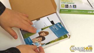 150Mbps Wireless N USB Adapter TLWN721N TPLink  Unboxing by wwwgeekshivecom [upl. by Surdna632]