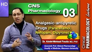 CNS Pharmacology Ar  03  Analgesicantipyretic drugs [upl. by Yllib]