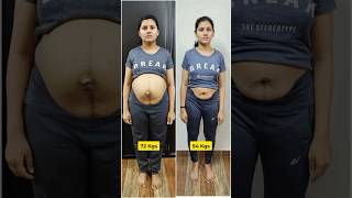 18 kgs Post Delivery Belly Fat loss at HOME Online Plan [upl. by Addis]