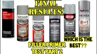 The best filler primer for 3D printing Filler primer test part 2 final results [upl. by Karena]