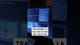 Trasforma la tua PlayStation 5 in una PS3 PS2 PS1 o PS4 Nuovo aggiornamento di PS5 ps5 ps5tips [upl. by Ahsoyem879]