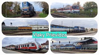 Vlaky Prievidza  Trains Prievidza [upl. by Enilreug]