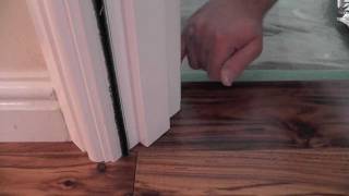 How to undercut a door frame  Tutorial [upl. by Nwahsyd]