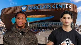 GREAT NEWS Devin Haney amp Ryan Garcia FACE OFF at the BARCLAY CENTER fight relocated [upl. by Eahsat]