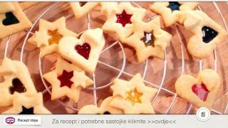 Recept Šareni keksi s prozorčićima [upl. by Ylevol]