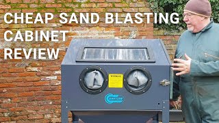 Sandblaster Review  Cheap Blasting Cabinet From Ebay  220L Sand Blasting Machine amp Blast Media [upl. by Aba]