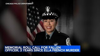 Chicago Police Department holds memorial roll call for Officer Ella French 3 years after murder [upl. by Ydnic]