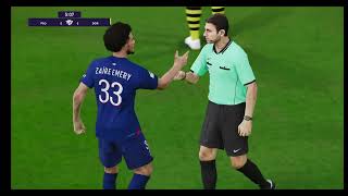 PSG vs Dortmund UEFA champions league semi final in efootball PES 21 Virtuared mod 83 [upl. by Eitsym]