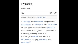 The Precariat [upl. by Horst]