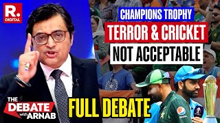 Debate With Arnab ICC Blocks Paks Attempt To Provoke Bharat Under Champions Trophy Garb [upl. by Ebner]